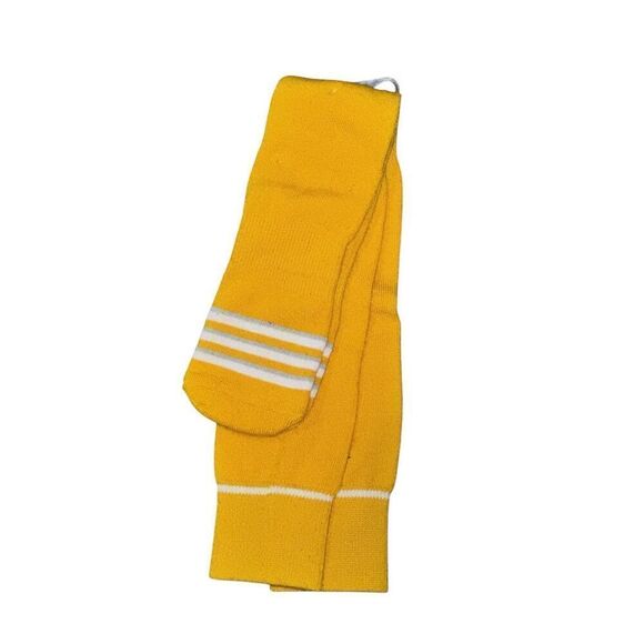 NEW WITHOUT TAGS Adidas Adult yellow/white Crew Cotton Cushion 5-Star Team Perfo - Picture 4 of 4